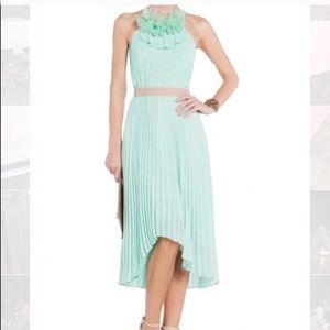 Bcbg mint green high low dress
